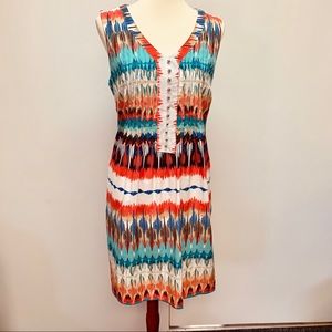 Dress Barn Multicolored Dress with Pockets